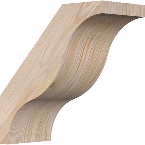 Ekena Millwork 5 1/2"W x 12"D x 12"H Funston Smooth Knee Brace, Douglas Fir BRC06X12X12FST00SDF - main